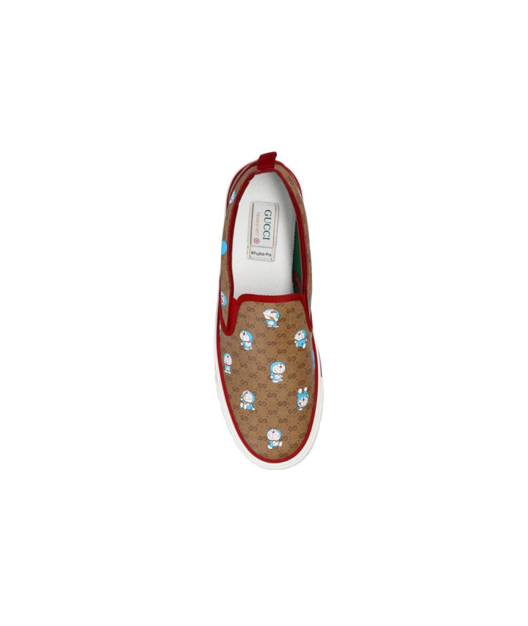 GUCCI Коричневые слипоны, фото 4