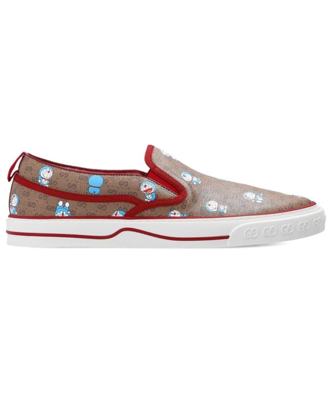 GUCCI Коричневые слипоны, фото 1