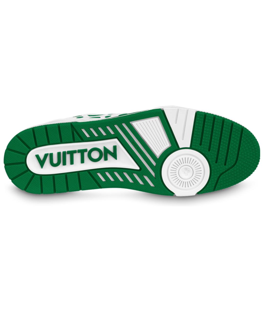 LOUIS VUITTON Белые кожаные кроссовки, фото 4