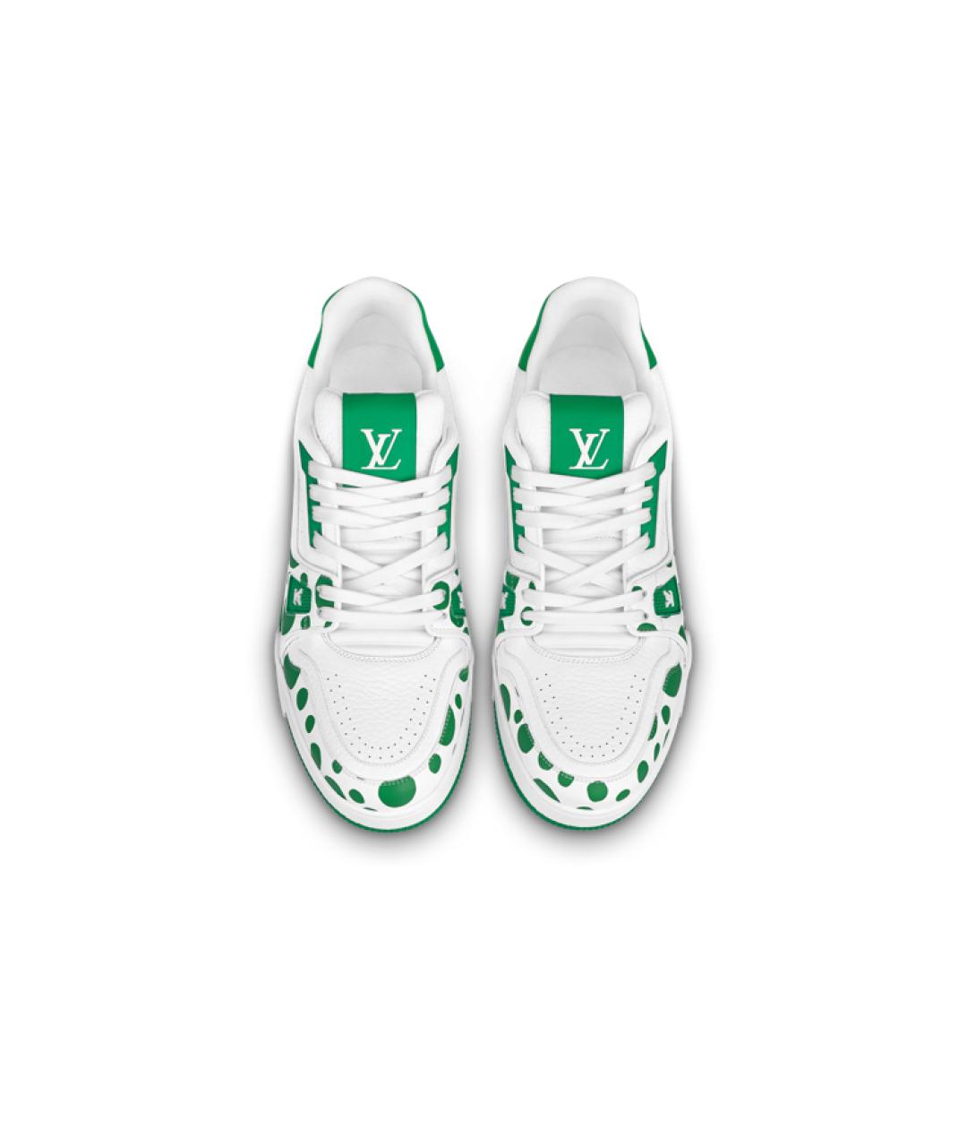 LOUIS VUITTON Белые кожаные кроссовки, фото 3