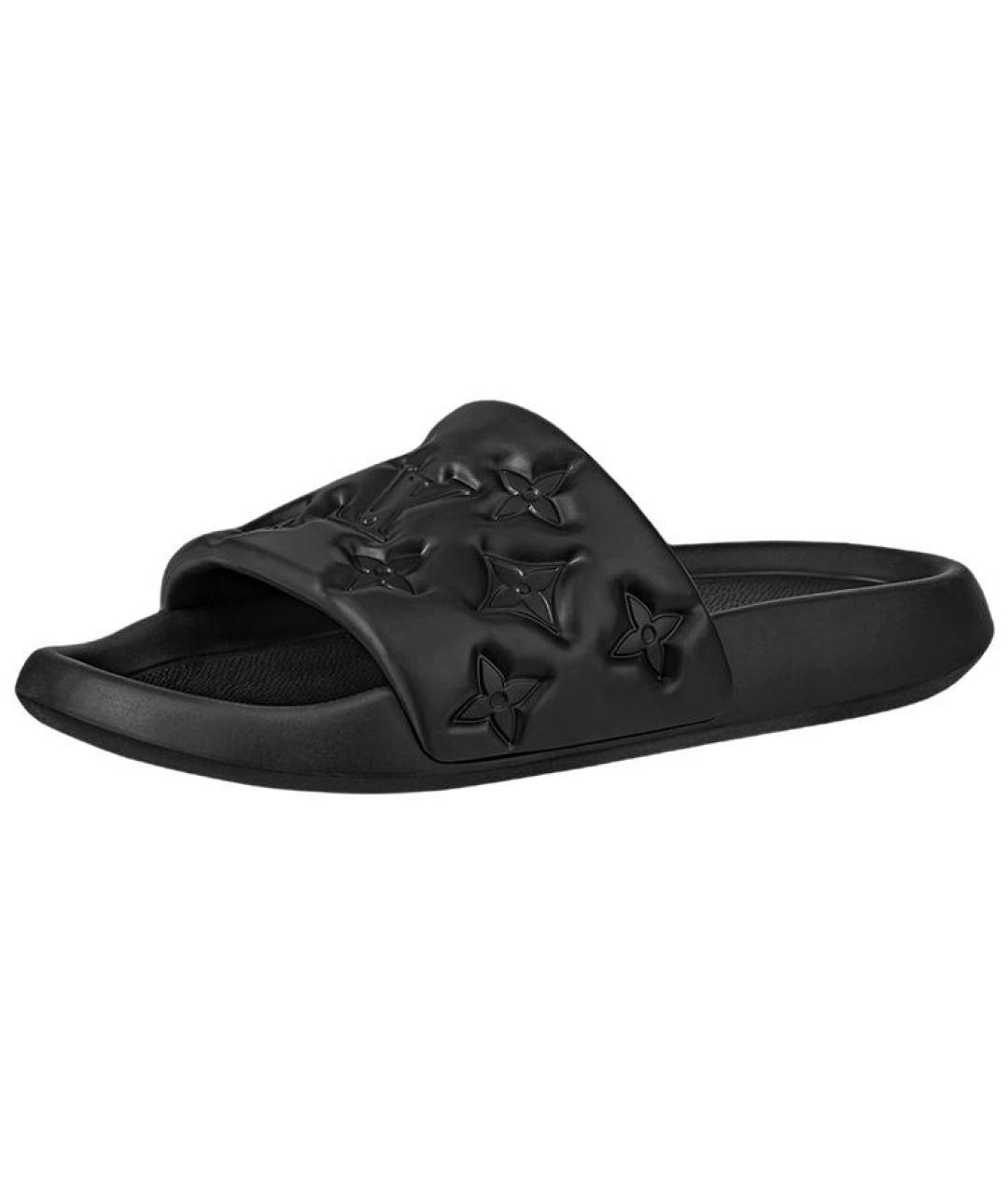 LOUIS VUITTON Черные сандалии, фото 6