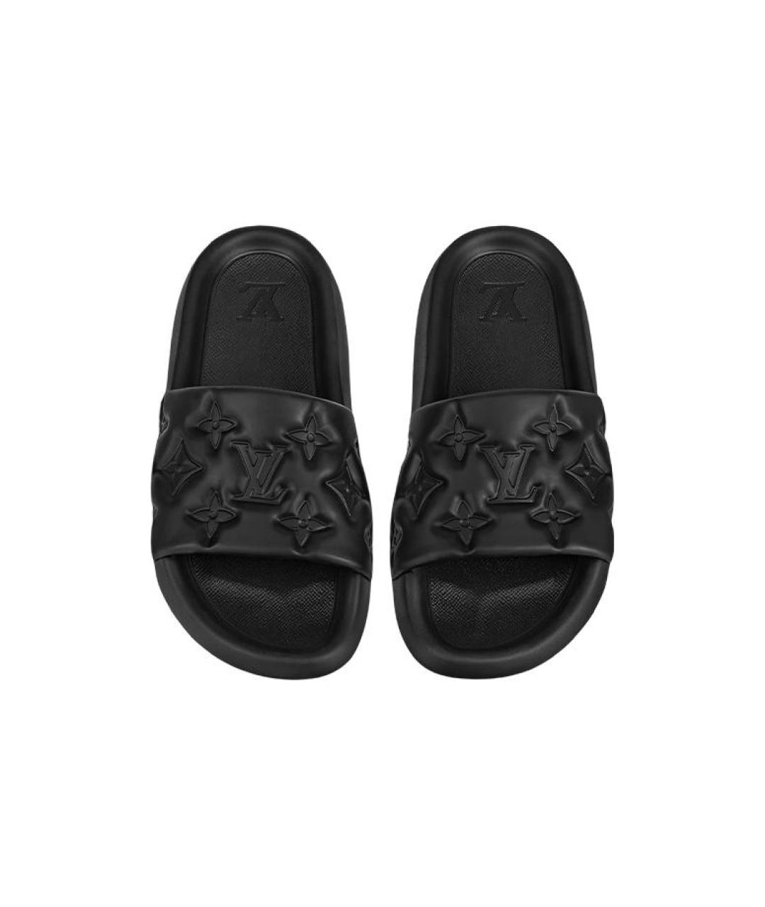 LOUIS VUITTON Черные сандалии, фото 4