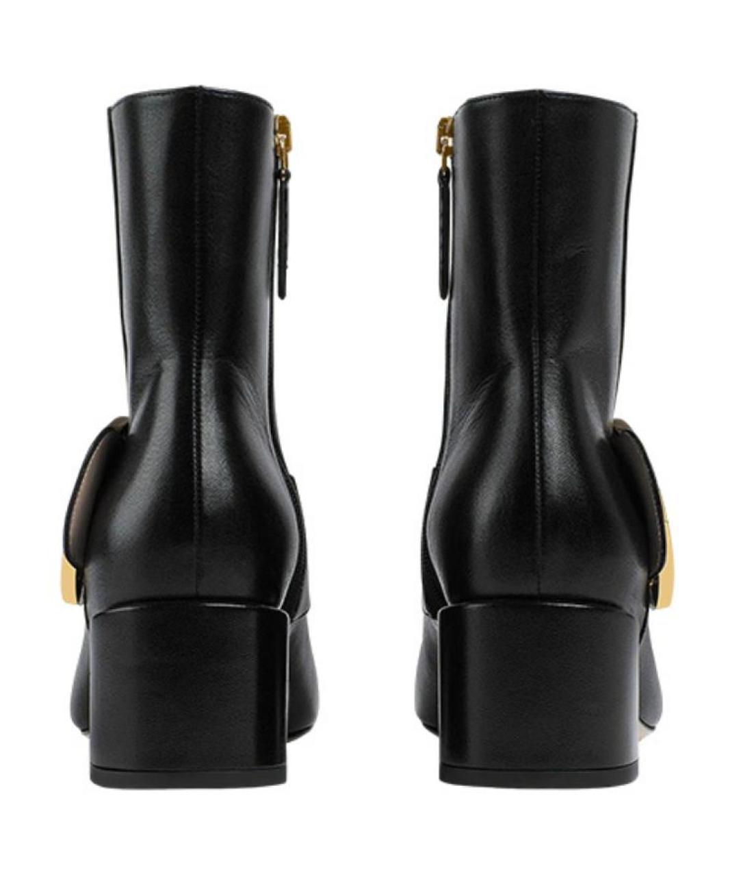 GUCCI Черные кожаные ботильоны, фото 5