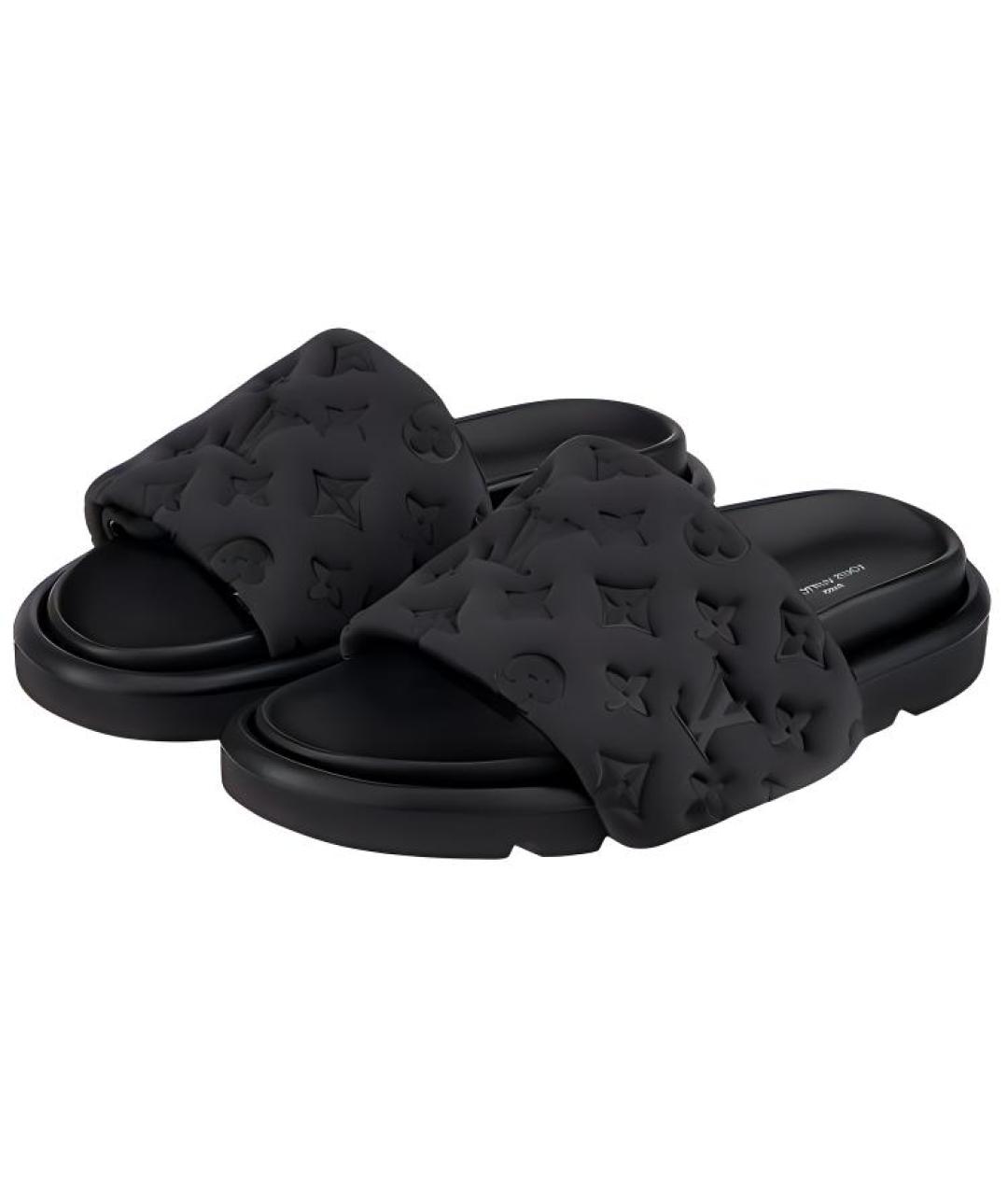 LOUIS VUITTON Черные сандалии, фото 3