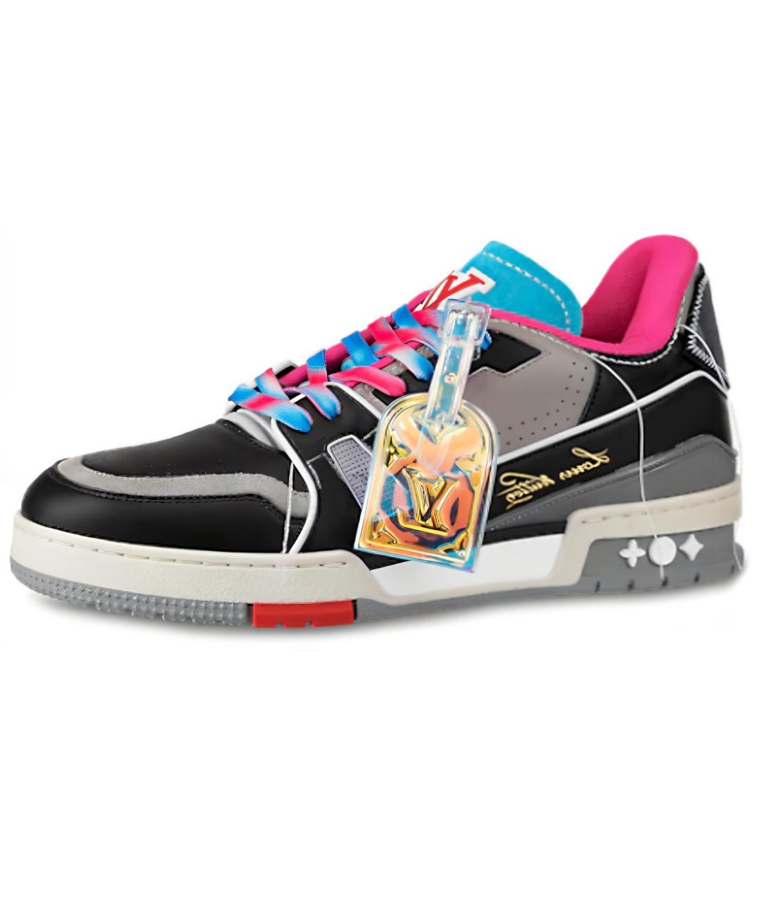 LOUIS VUITTON Мульти кожаные низкие кроссовки / кеды, фото 2