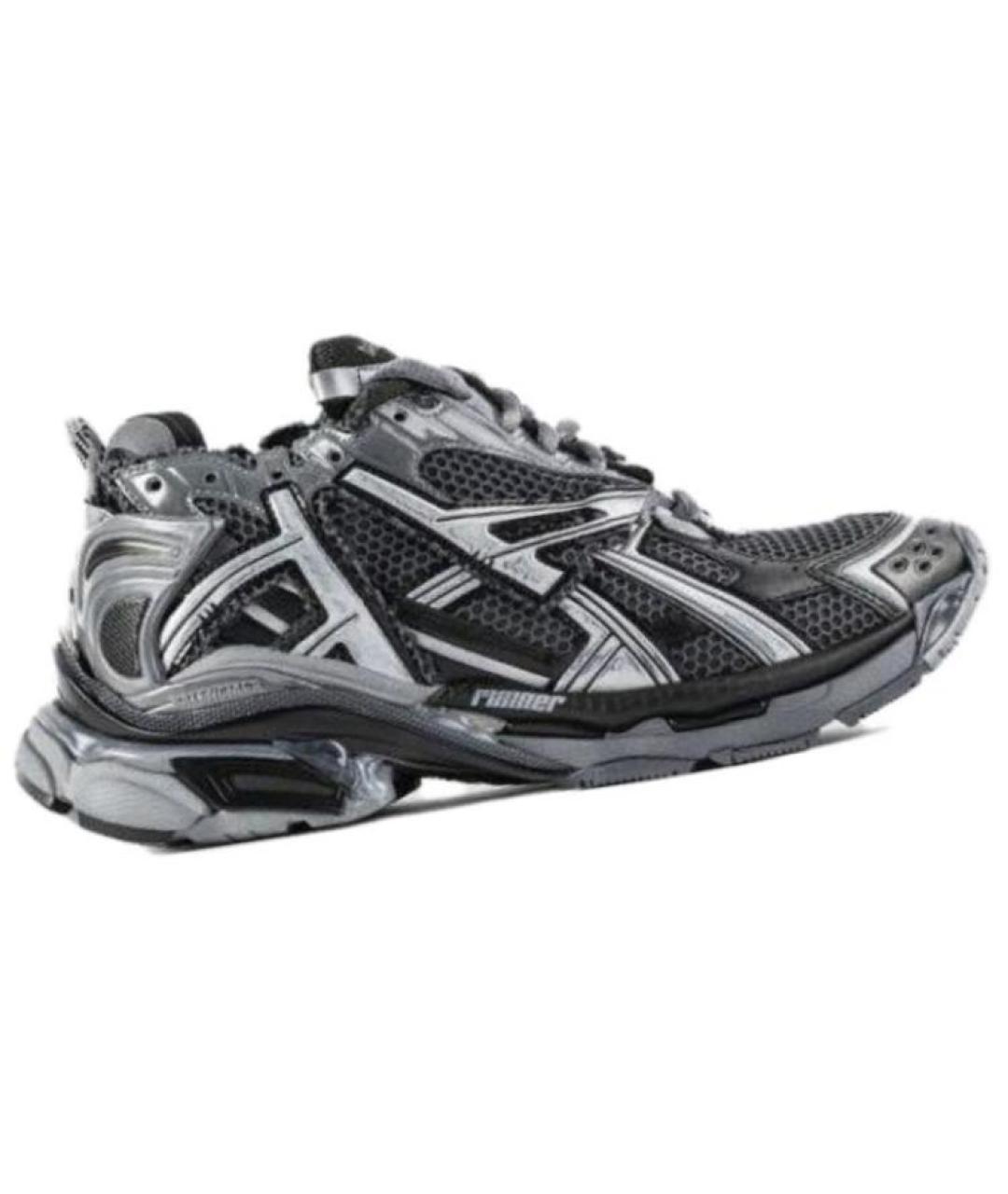 BALENCIAGA Черные низкие кроссовки / кеды, фото 2