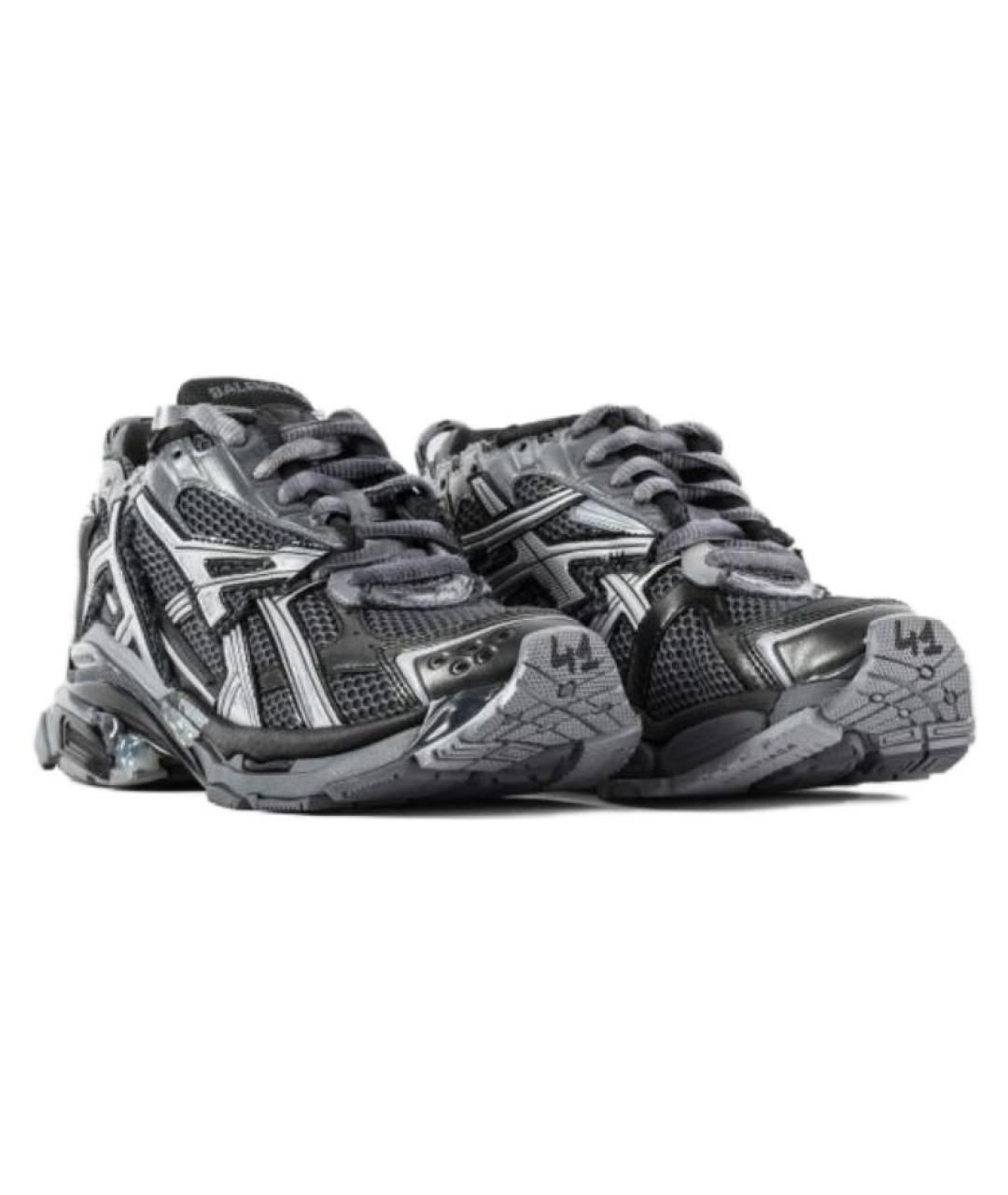 BALENCIAGA Черные низкие кроссовки / кеды, фото 3