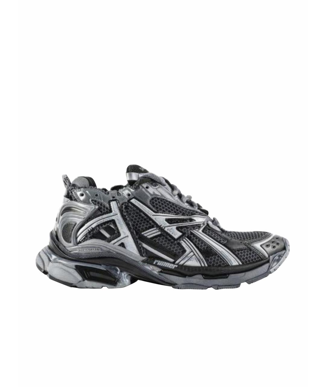 BALENCIAGA Черные низкие кроссовки / кеды, фото 1