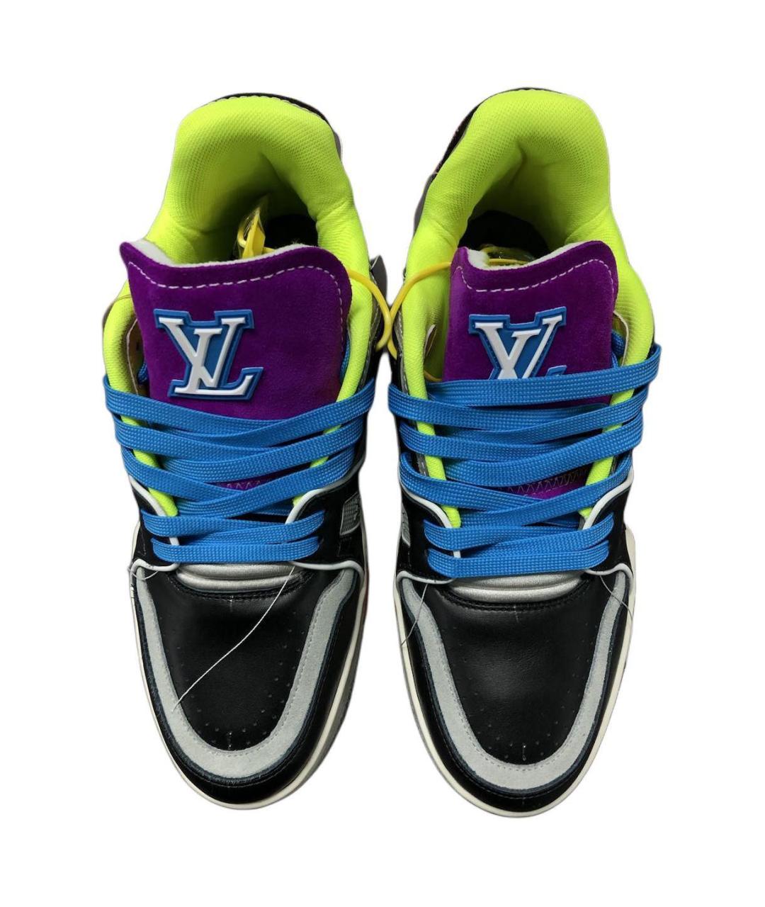 LOUIS VUITTON Мульти кожаные низкие кроссовки / кеды, фото 4