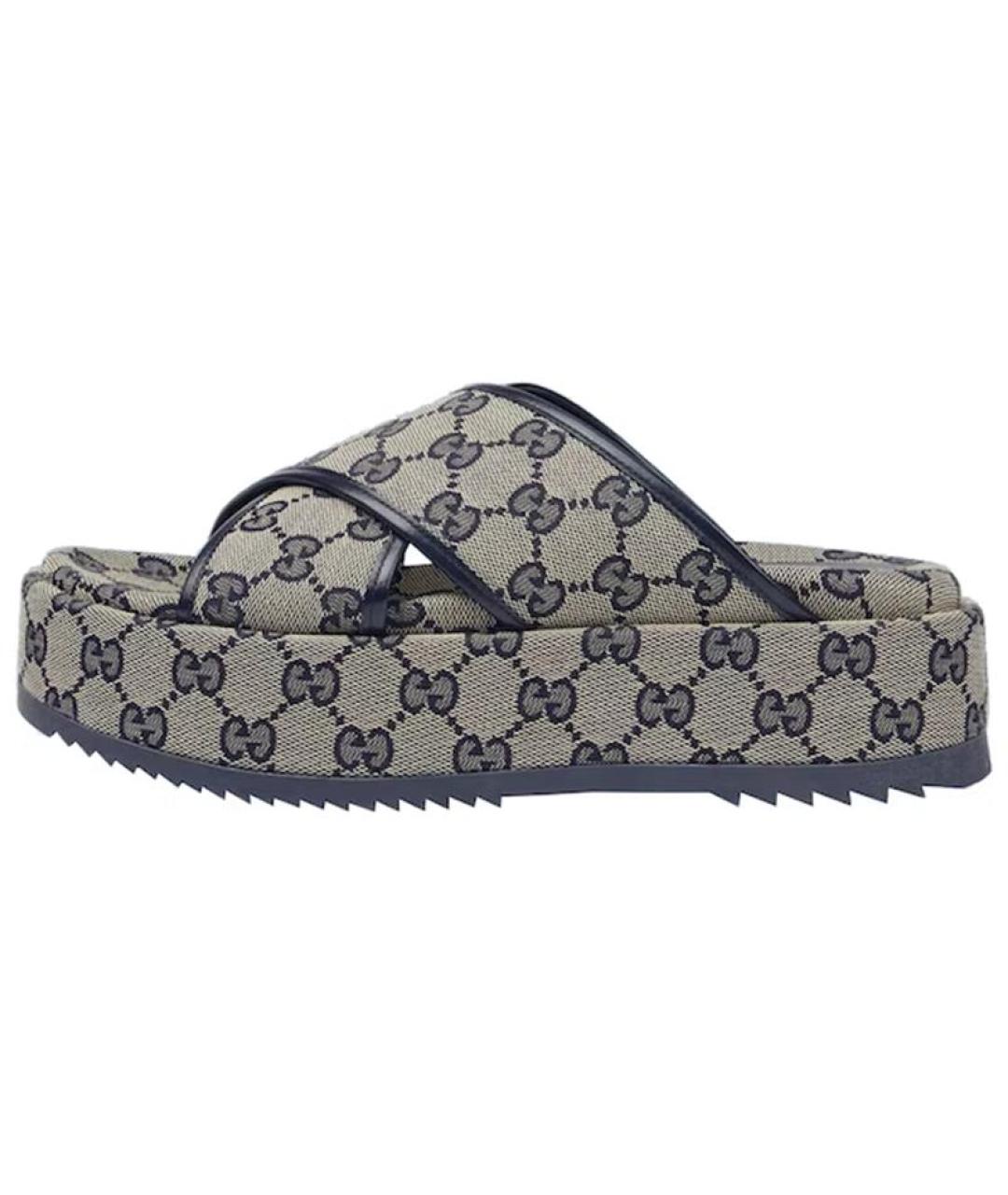 GUCCI Бежевые сандалии, фото 2