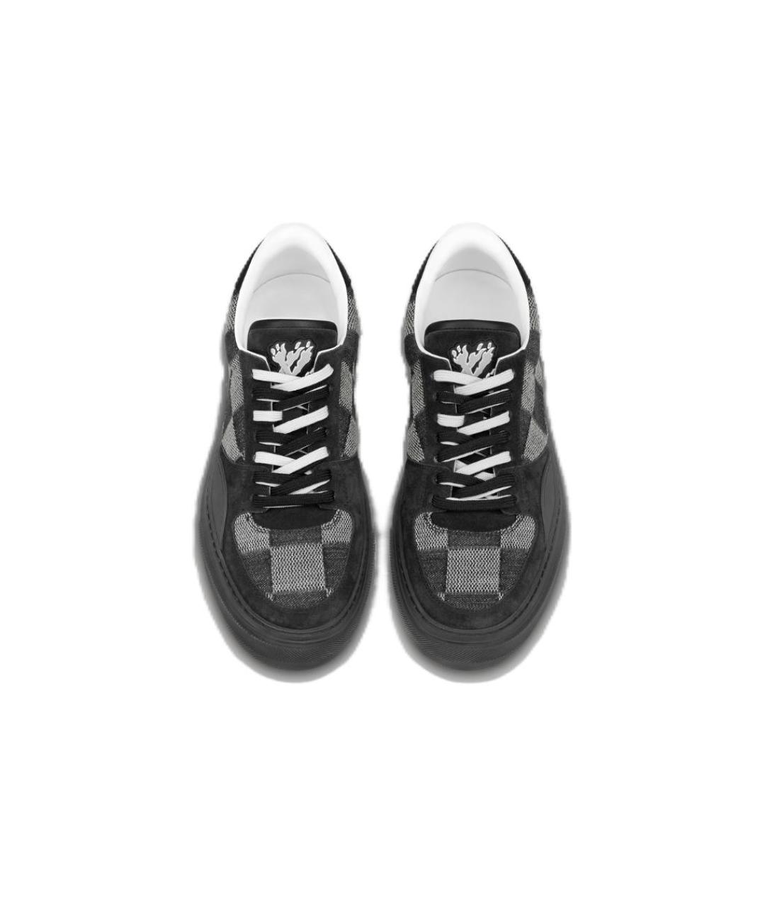 LOUIS VUITTON Черные низкие кроссовки / кеды, фото 3