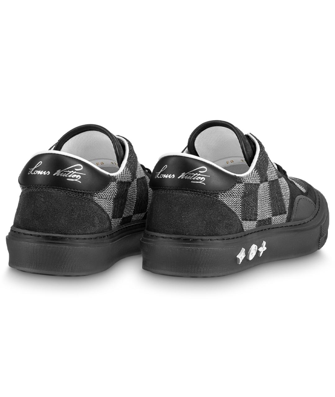 LOUIS VUITTON Черные низкие кроссовки / кеды, фото 4
