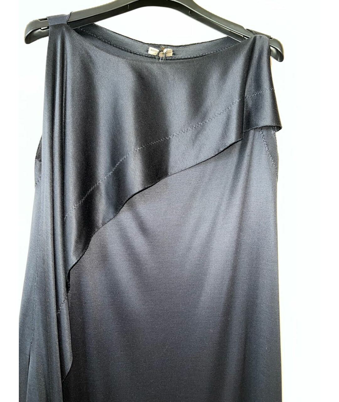 BOTTEGA VENETA Черное шелковое платье, фото 3