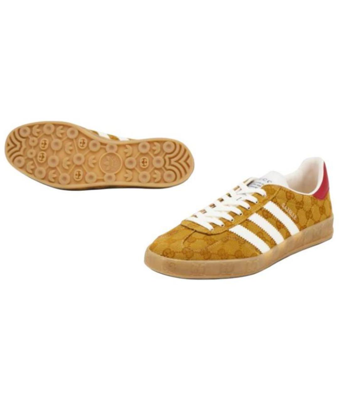 GUCCI Коричневые кеды, фото 5