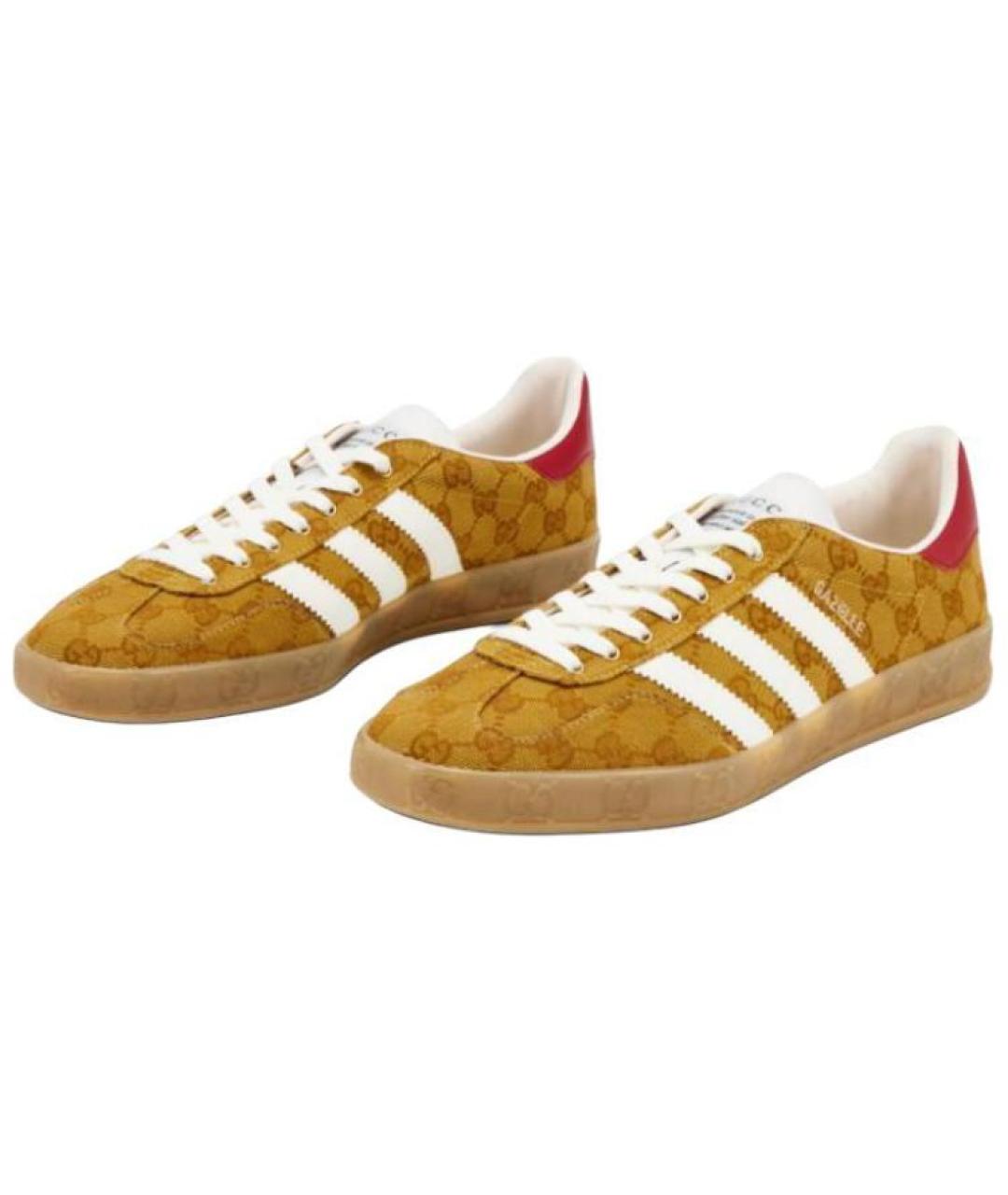 GUCCI Коричневые кеды, фото 3