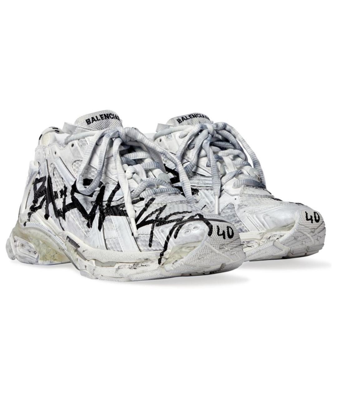 BALENCIAGA Белые кроссовки, фото 3