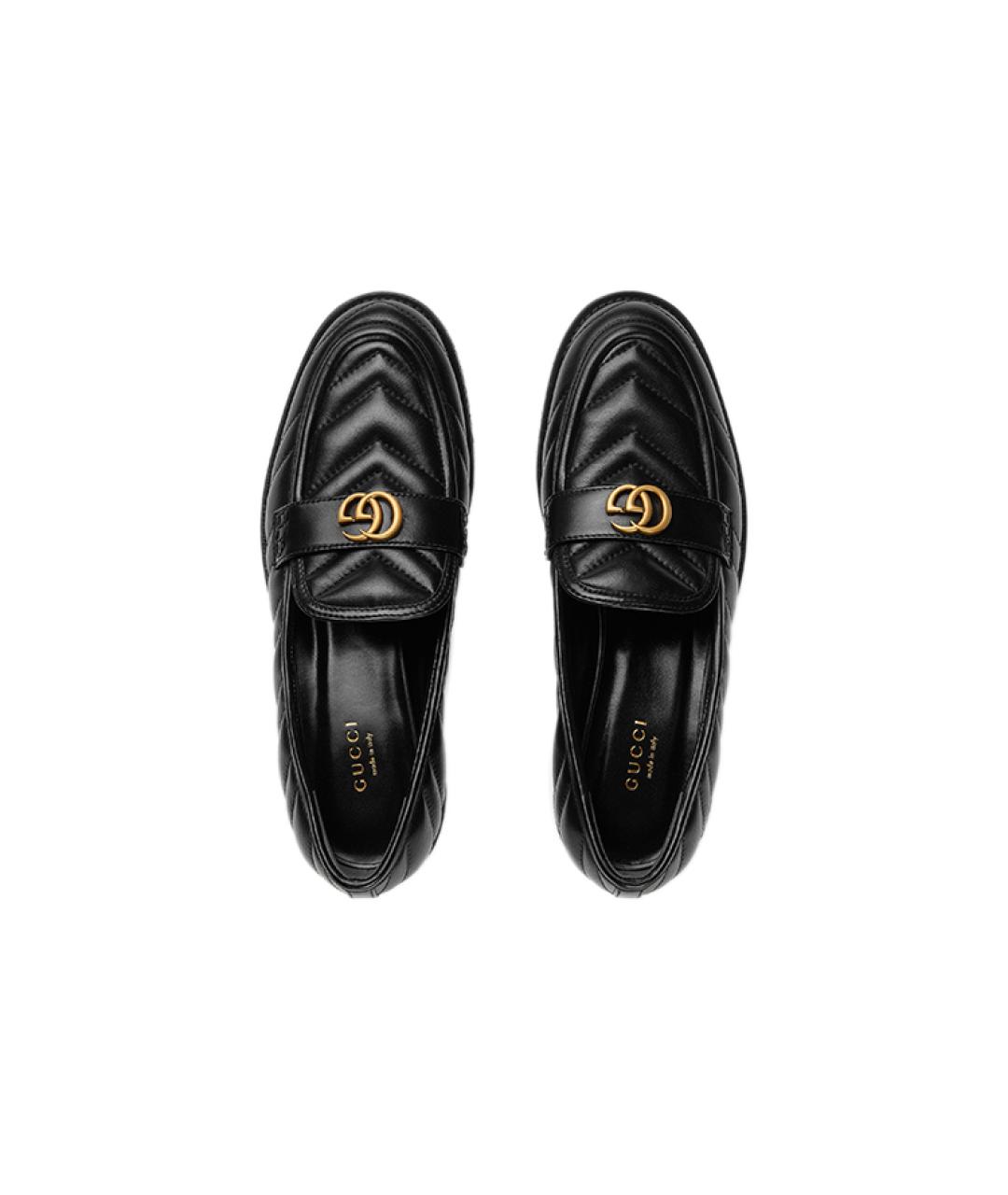 GUCCI Черные кожаные лоферы, фото 4