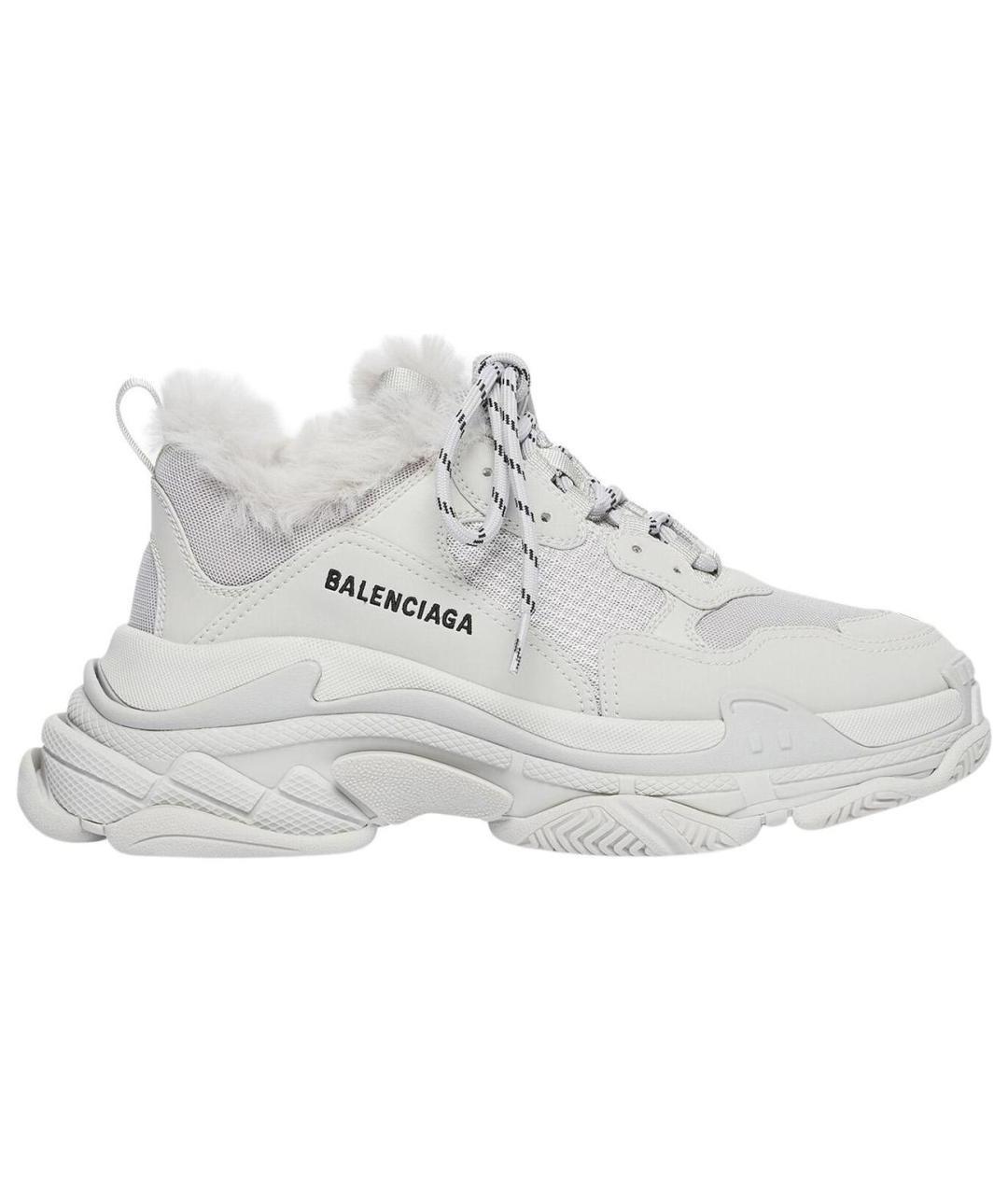 BALENCIAGA Белые низкие кроссовки / кеды, фото 1