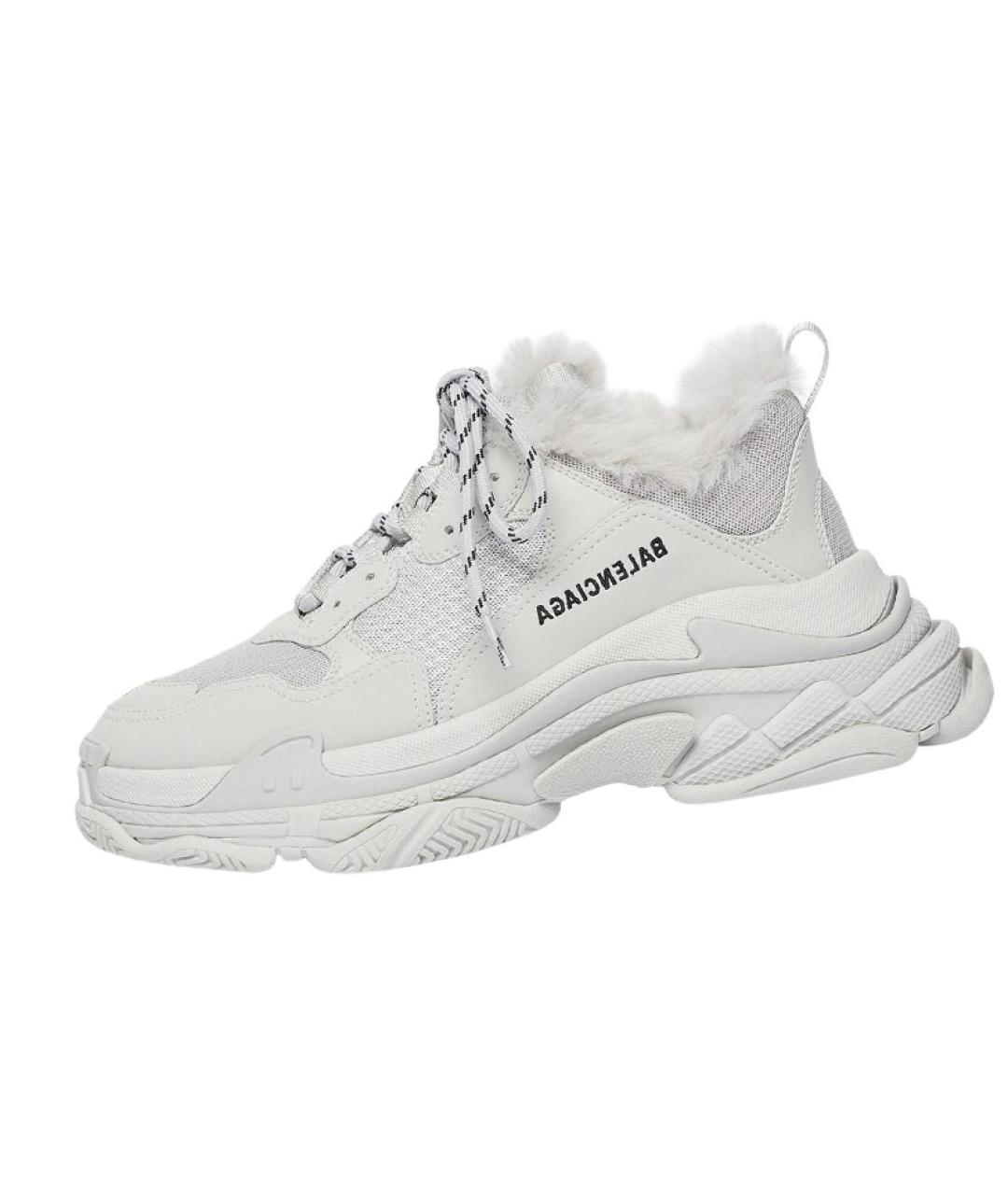 BALENCIAGA Белые низкие кроссовки / кеды, фото 2