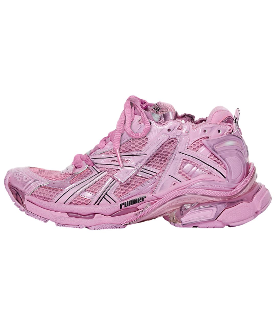 BALENCIAGA Розовые кроссовки, фото 2