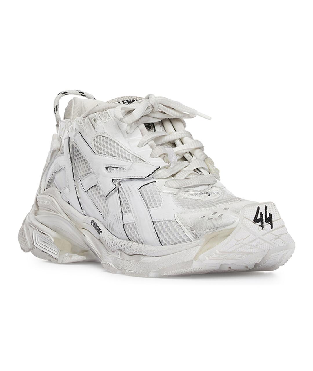 BALENCIAGA Белые низкие кроссовки / кеды, фото 3