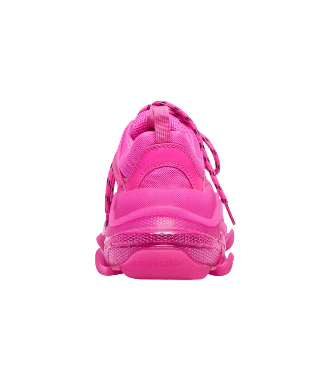 BALENCIAGA Розовые кожаные кроссовки, фото 4