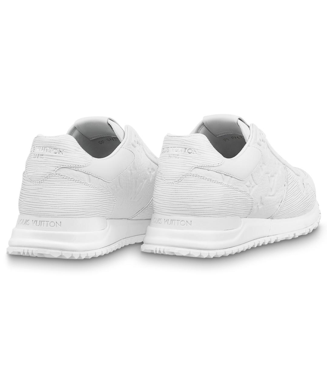 LOUIS VUITTON Белые кожаные низкие кроссовки / кеды, фото 3