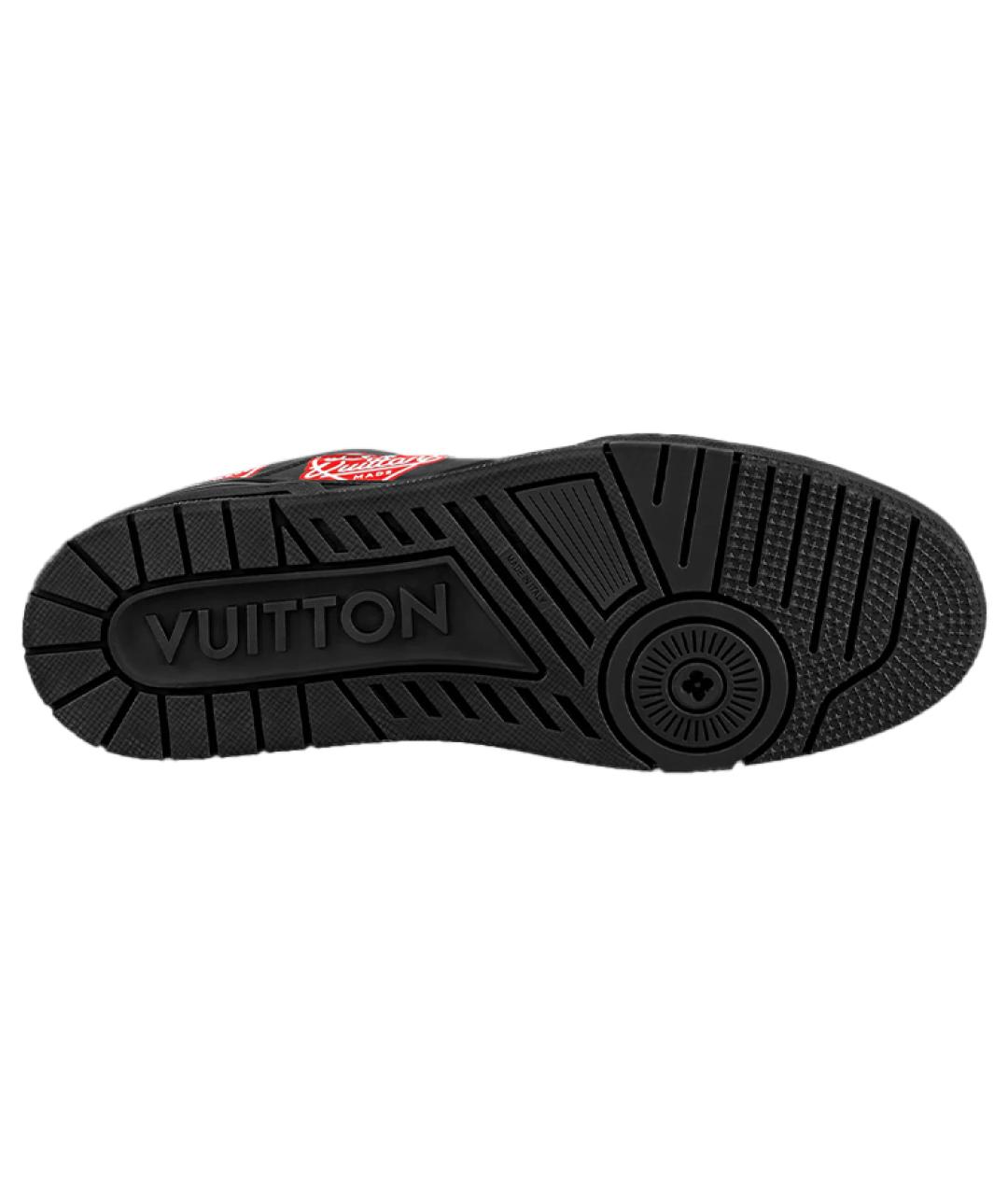 LOUIS VUITTON Черные низкие кроссовки / кеды, фото 5