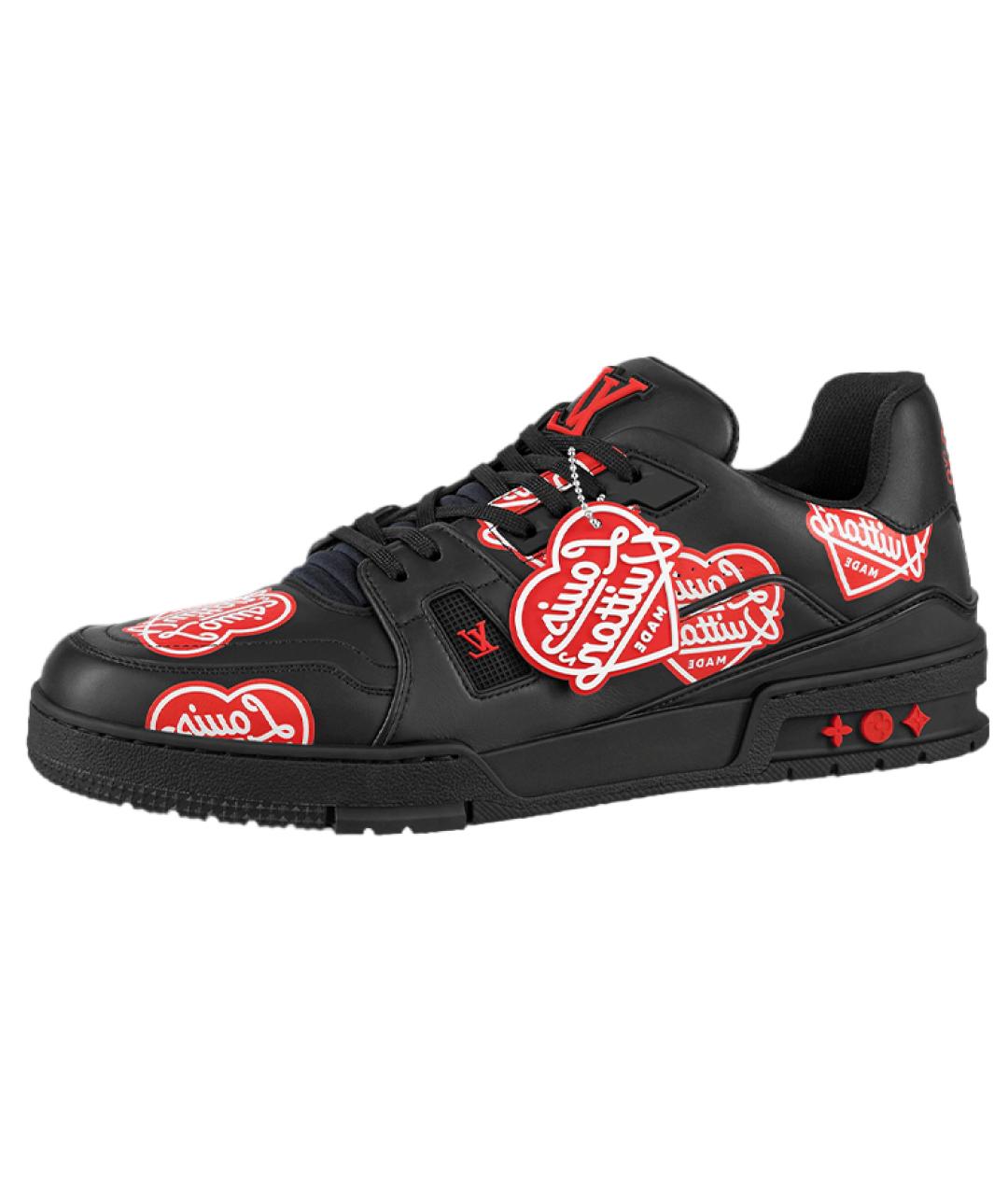 LOUIS VUITTON Черные низкие кроссовки / кеды, фото 2