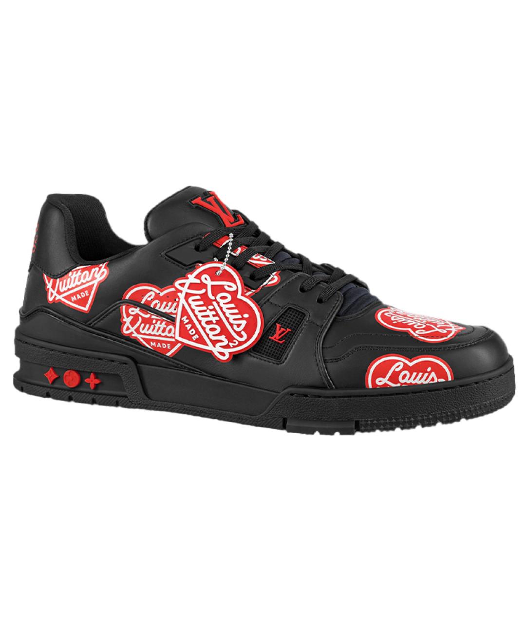 LOUIS VUITTON Черные низкие кроссовки / кеды, фото 1