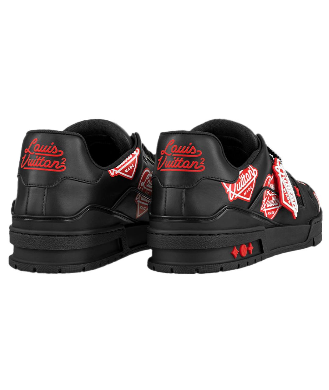 LOUIS VUITTON Черные низкие кроссовки / кеды, фото 4