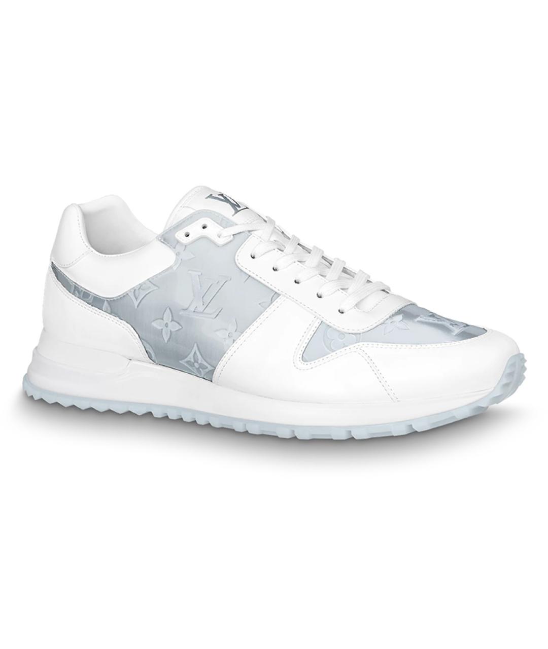 LOUIS VUITTON Серые кожаные низкие кроссовки / кеды, фото 1