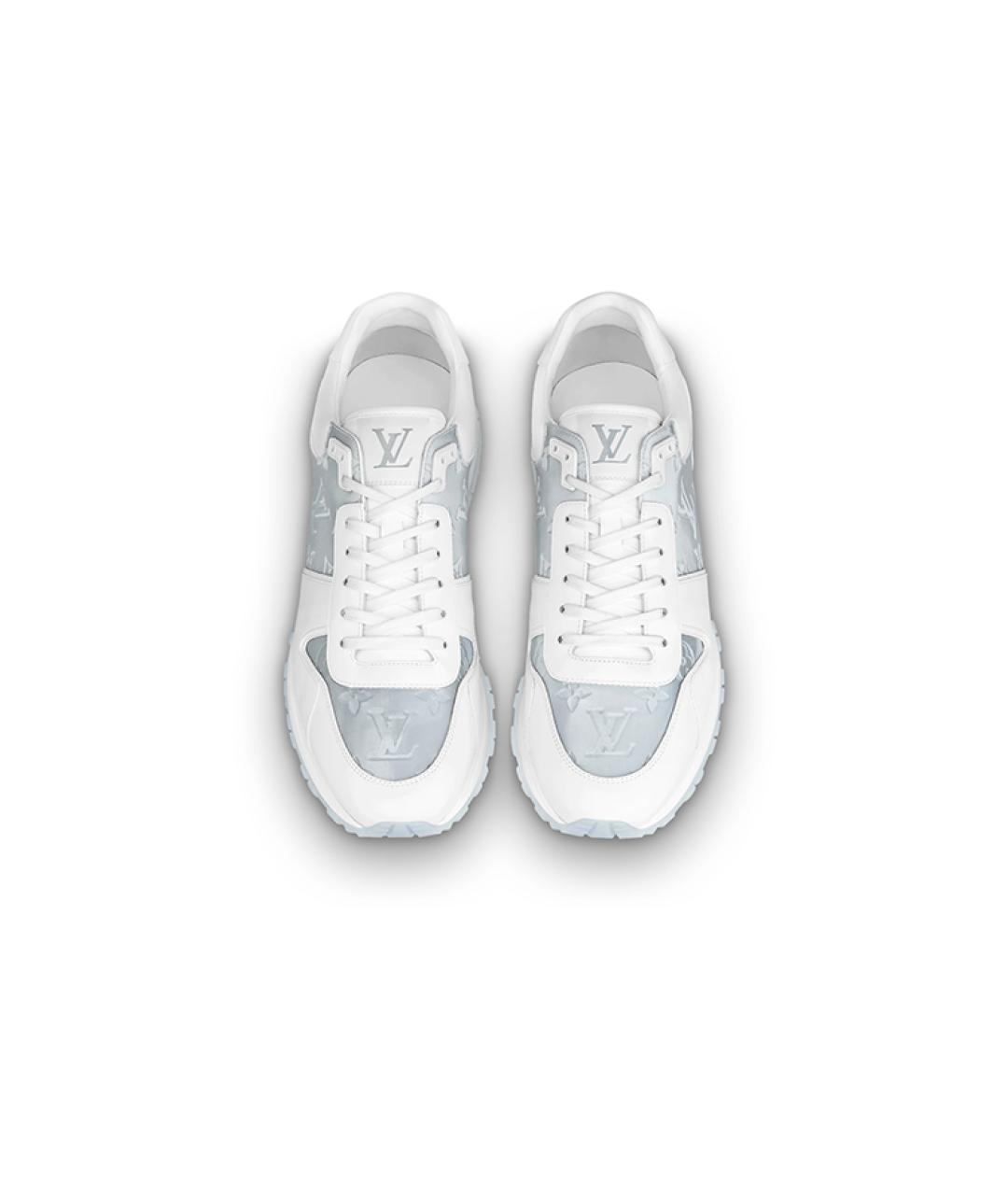 LOUIS VUITTON Серые кожаные низкие кроссовки / кеды, фото 3