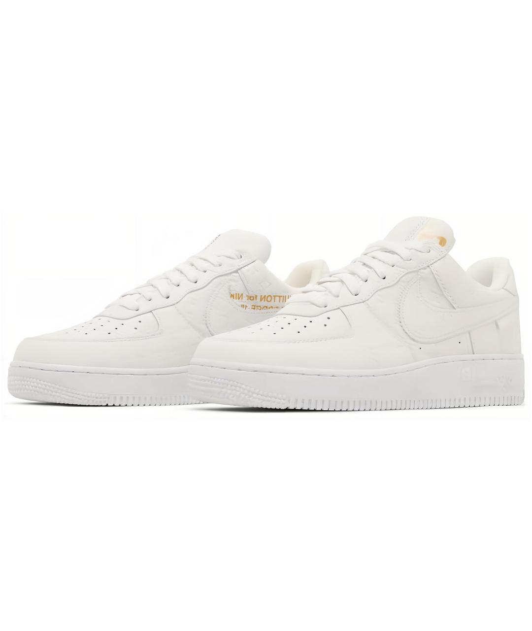 LOUIS VUITTON Белые кожаные кроссовки, фото 3