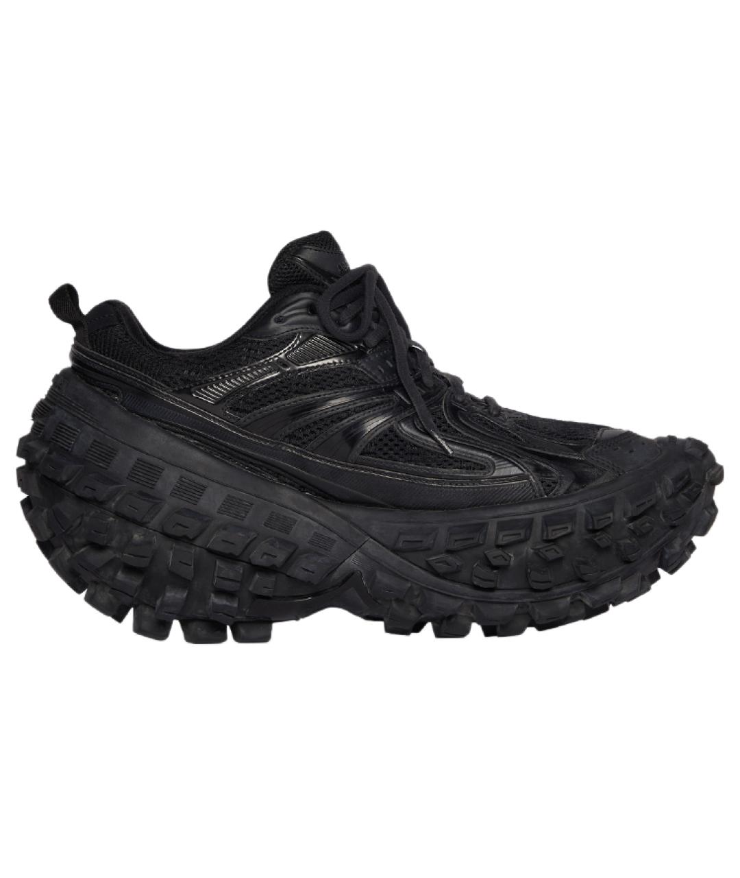 BALENCIAGA Черные низкие кроссовки / кеды, фото 1