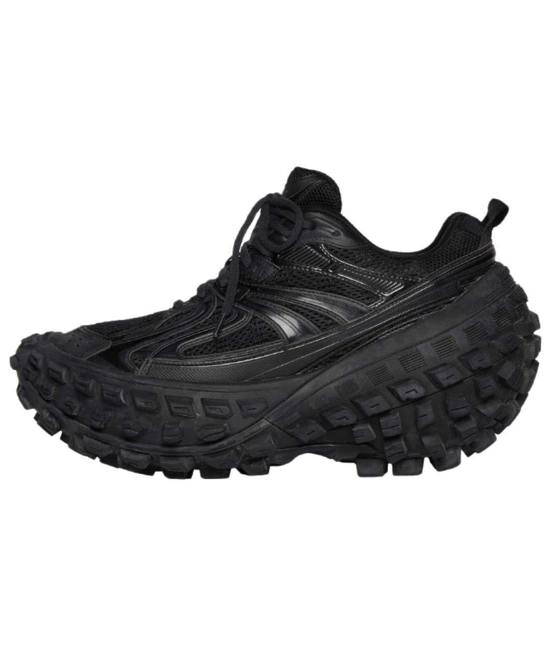 BALENCIAGA Черные низкие кроссовки / кеды, фото 2