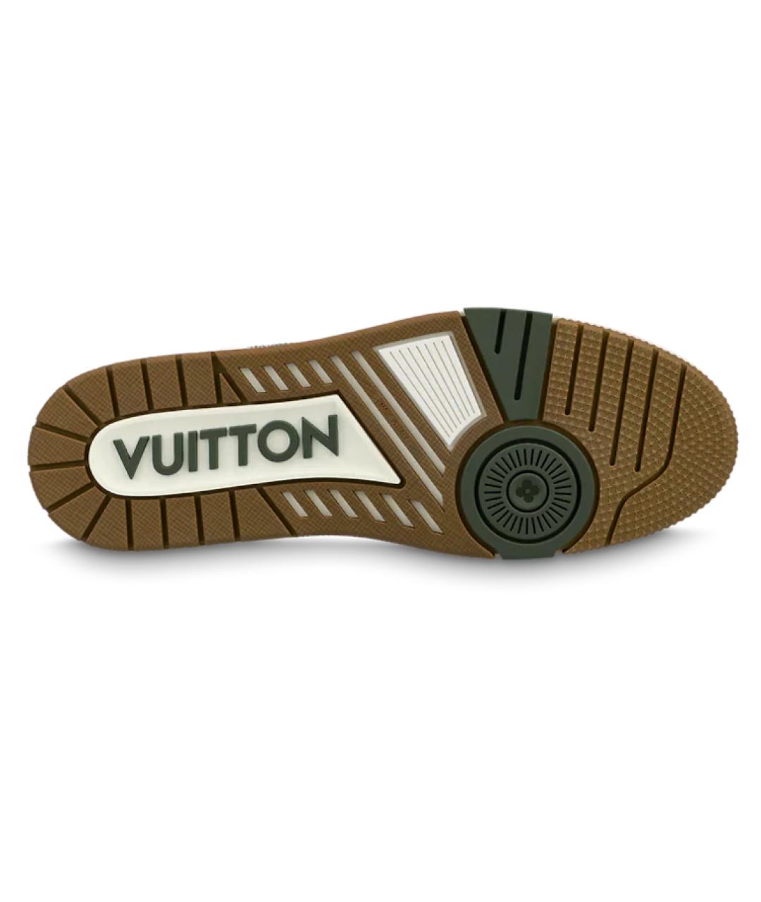 LOUIS VUITTON Серые низкие кроссовки / кеды, фото 5