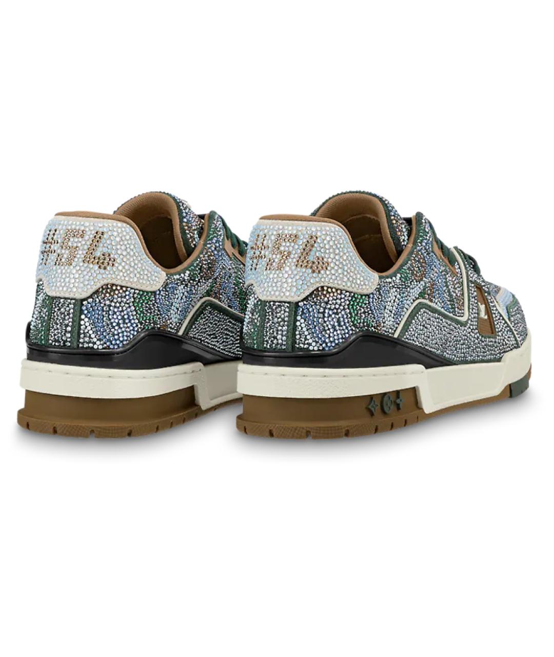 LOUIS VUITTON Серые низкие кроссовки / кеды, фото 3