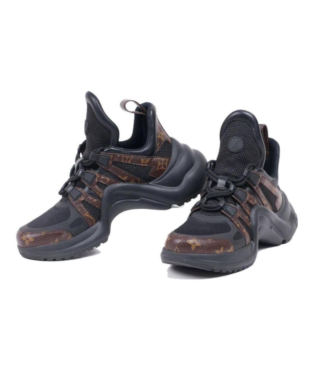 LOUIS VUITTON Мульти кожаные кроссовки, фото 4