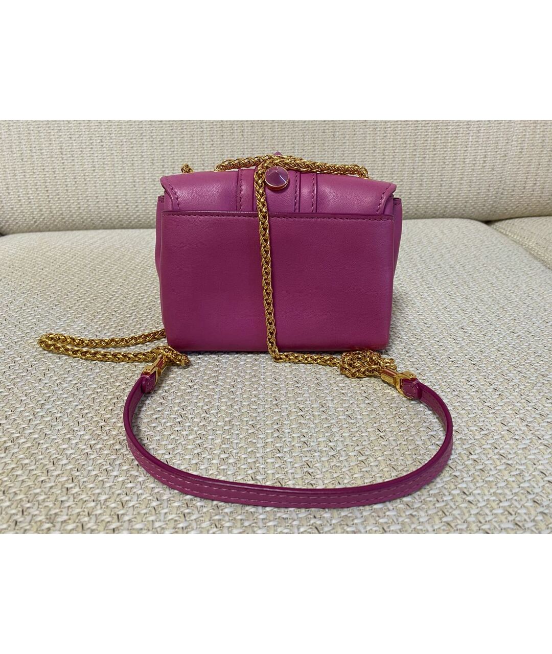 PAULA CADEMARTORI Фиолетовая кожаная сумка тоут, фото 4