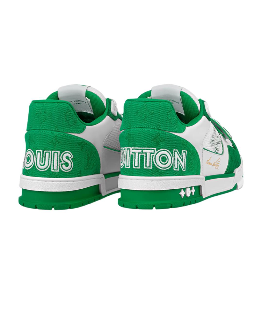 LOUIS VUITTON Зеленые кроссовки, фото 4