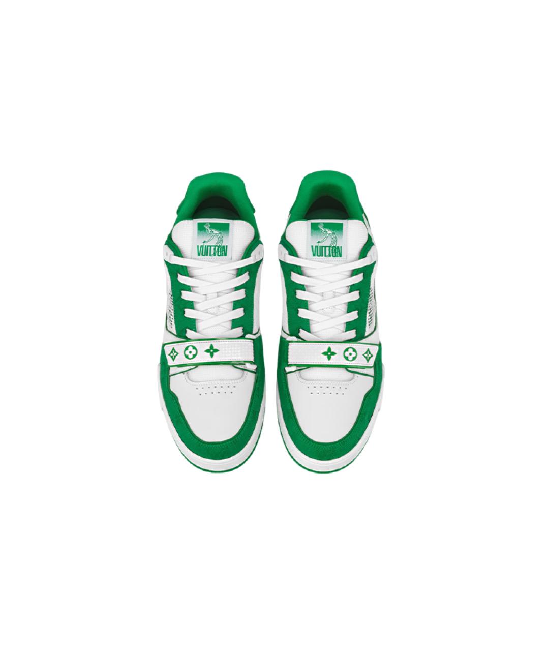 LOUIS VUITTON Зеленые кроссовки, фото 3
