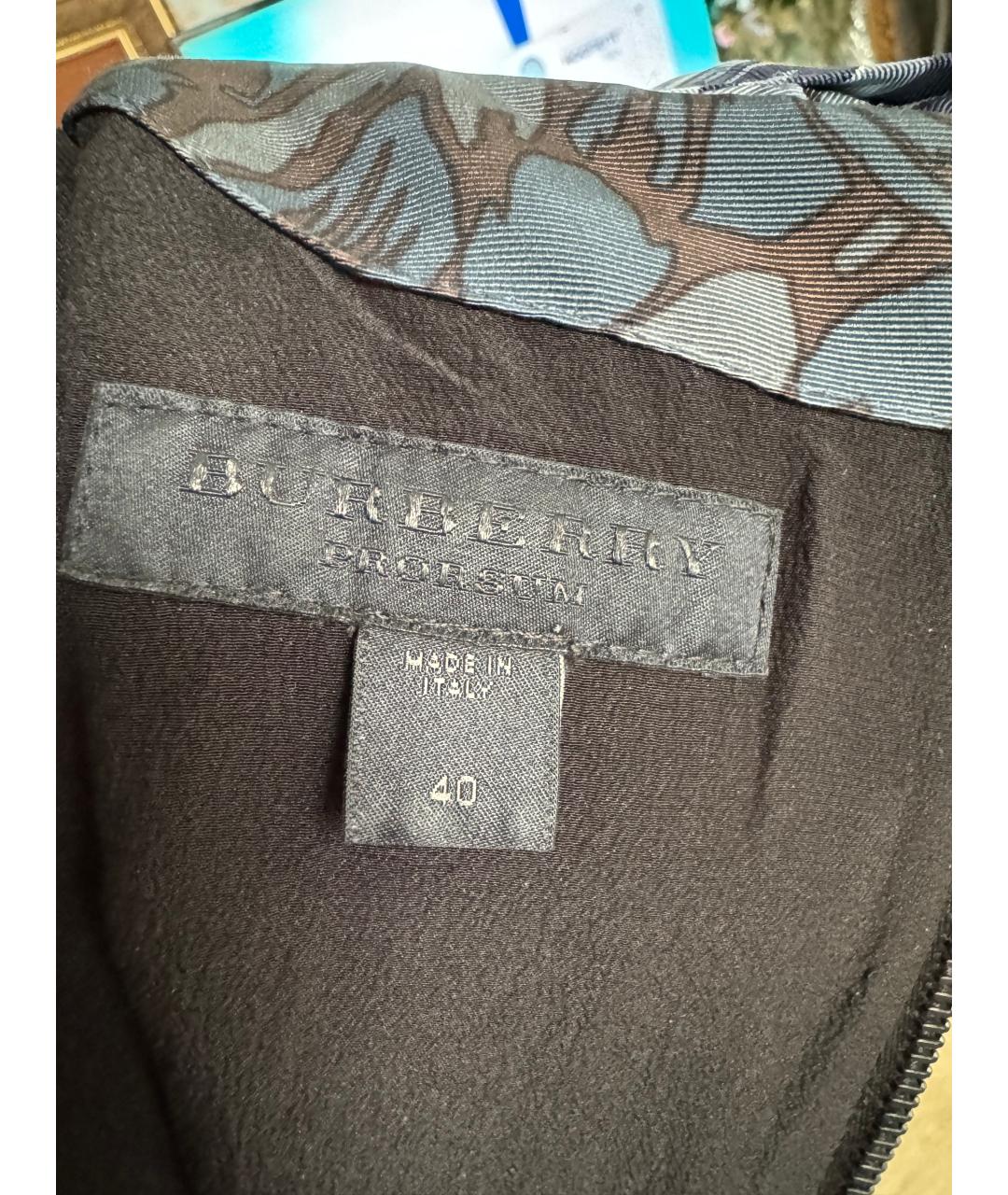 BURBERRY Серое повседневное платье, фото 3