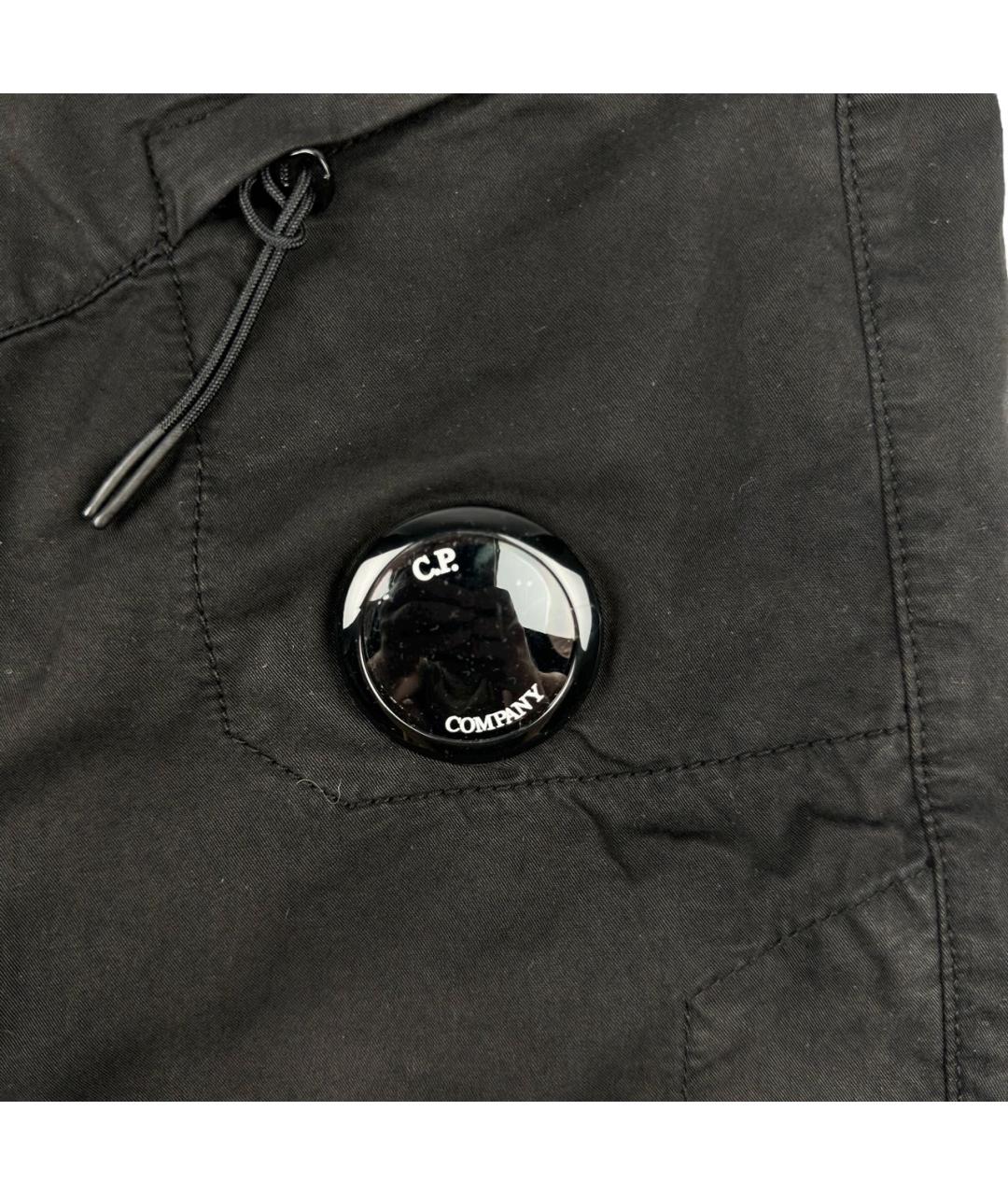 CP COMPANY Черные хлопковые повседневные брюки, фото 3