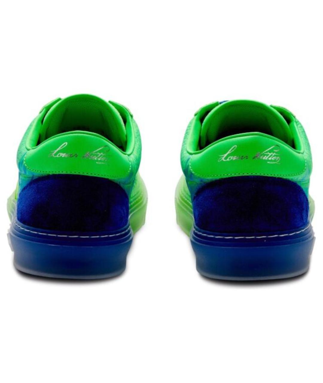 LOUIS VUITTON Зеленые низкие кроссовки / кеды, фото 5
