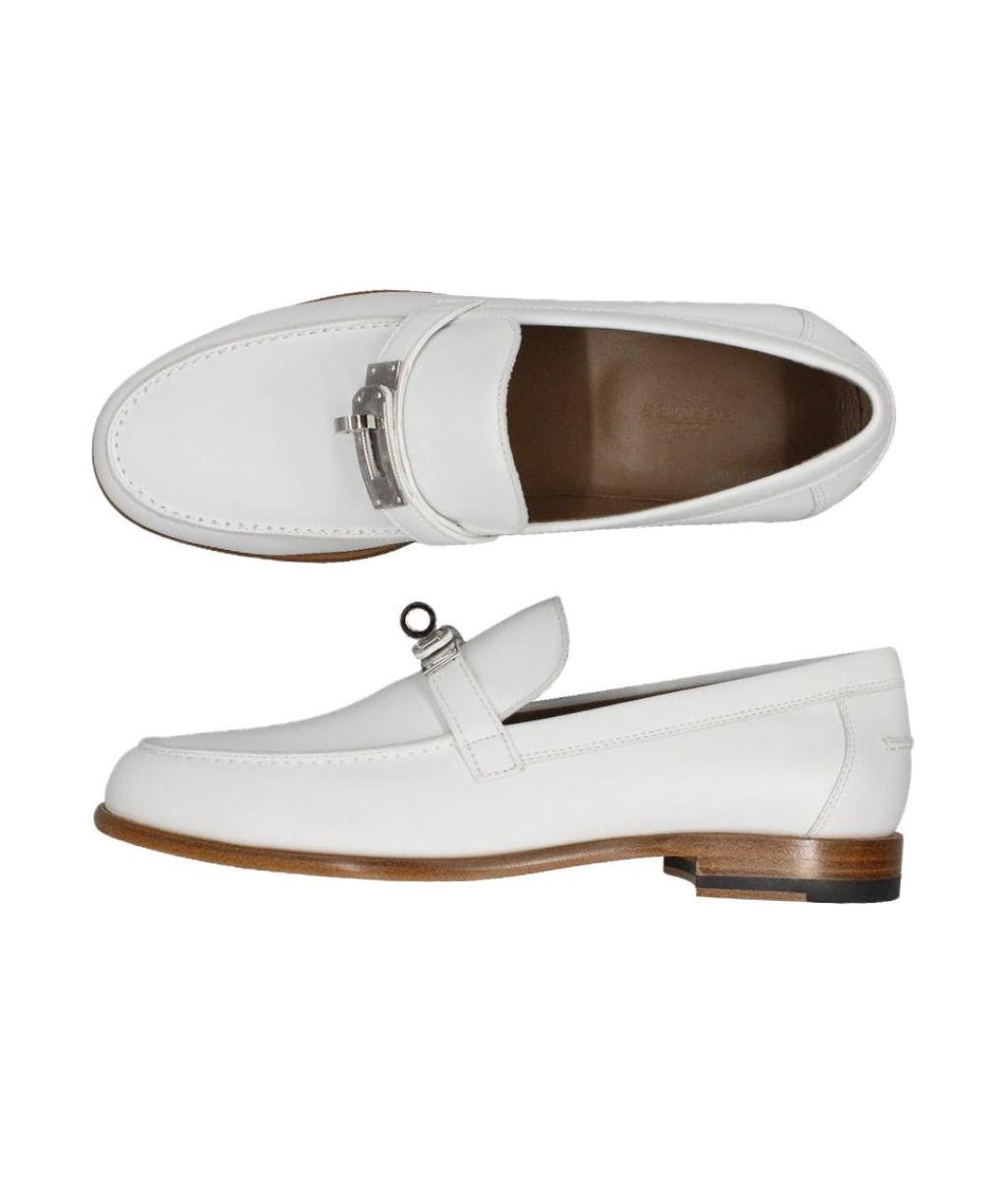 HERMES Белые кроссовки, фото 5