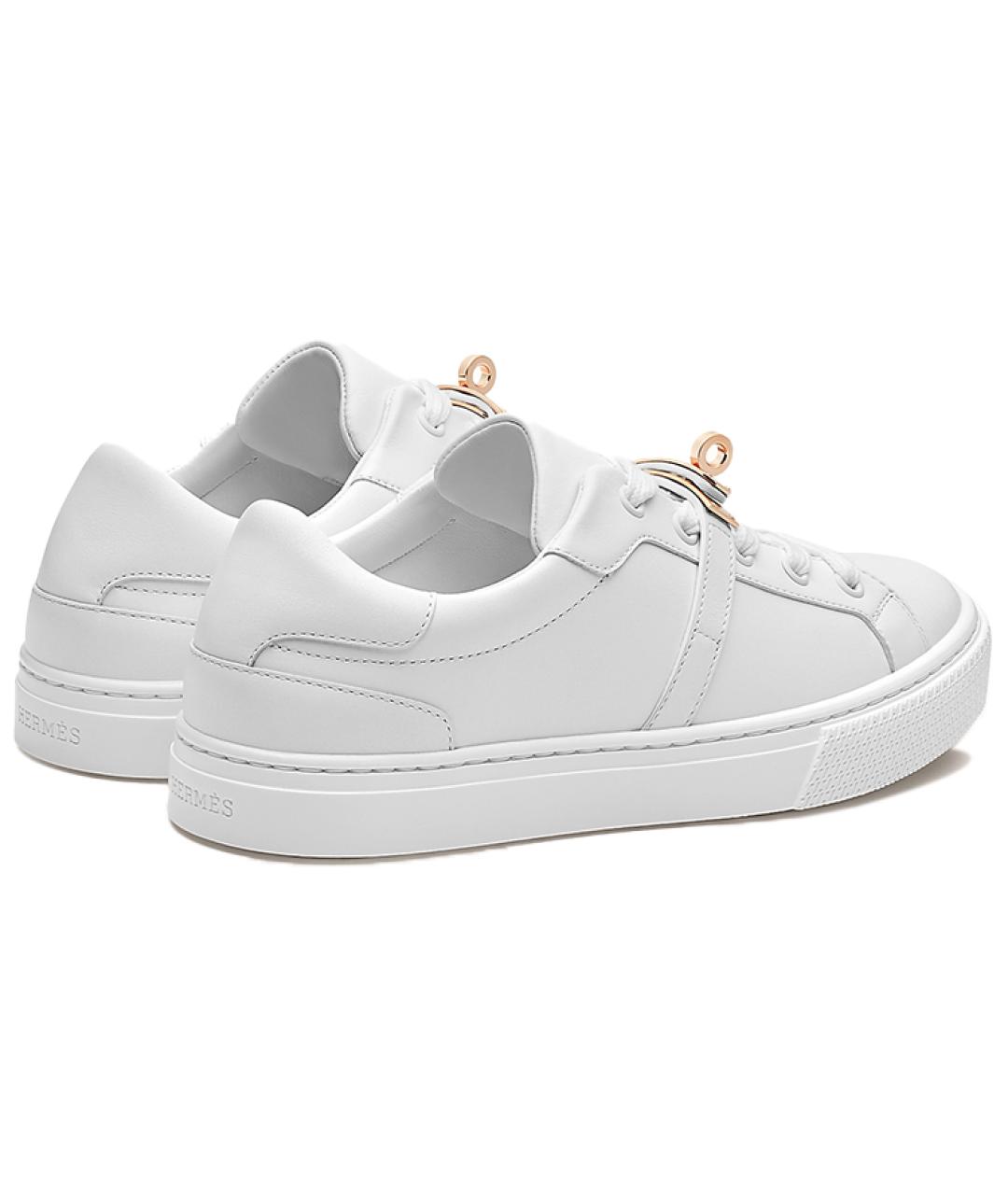 HERMES Белые кроссовки, фото 4
