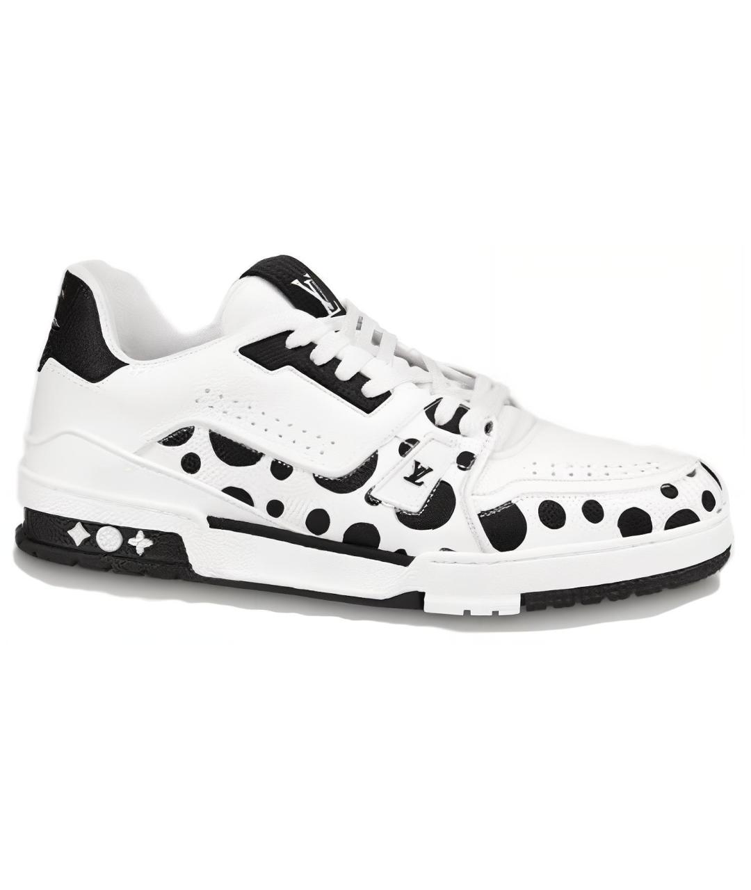 LOUIS VUITTON Белые кожаные кроссовки, фото 1