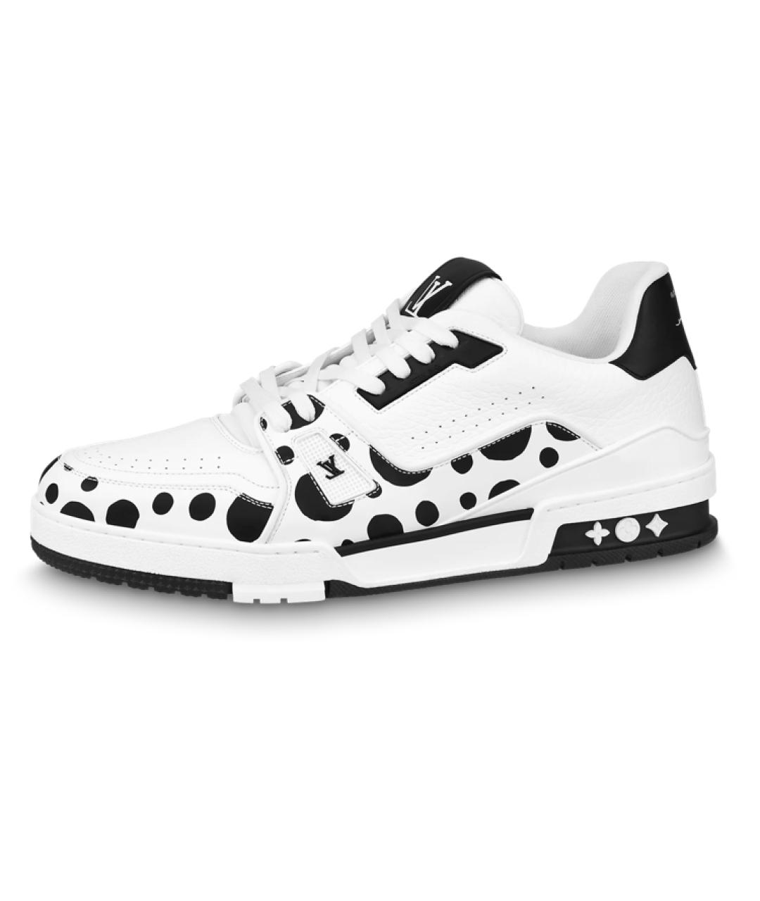 LOUIS VUITTON Белые кожаные кроссовки, фото 2