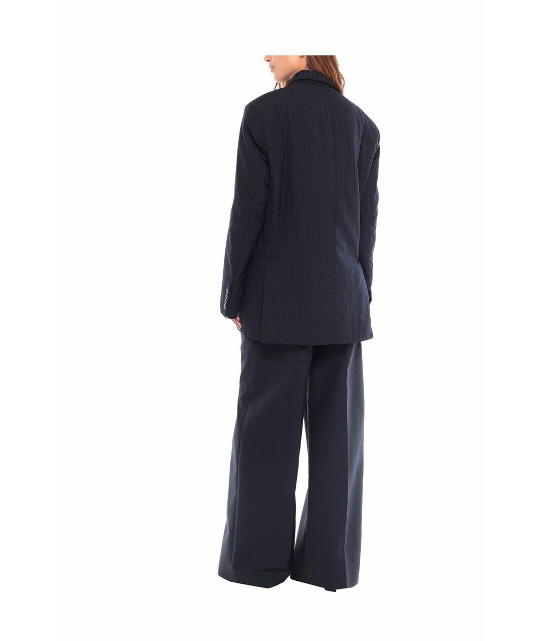 MAISON MARGIELA Темно-синий шерстяной жакет/пиджак, фото 7